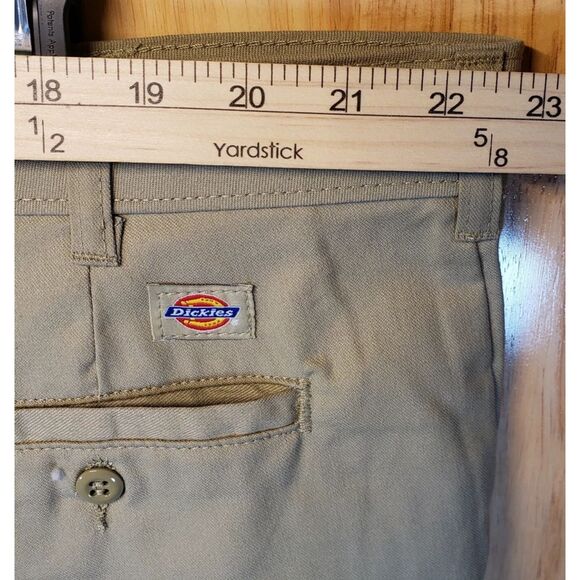 Share Dickies Women’s Sz 24 Regular Work Pants Beige Straight Leg NWT - Picture 10 of 11